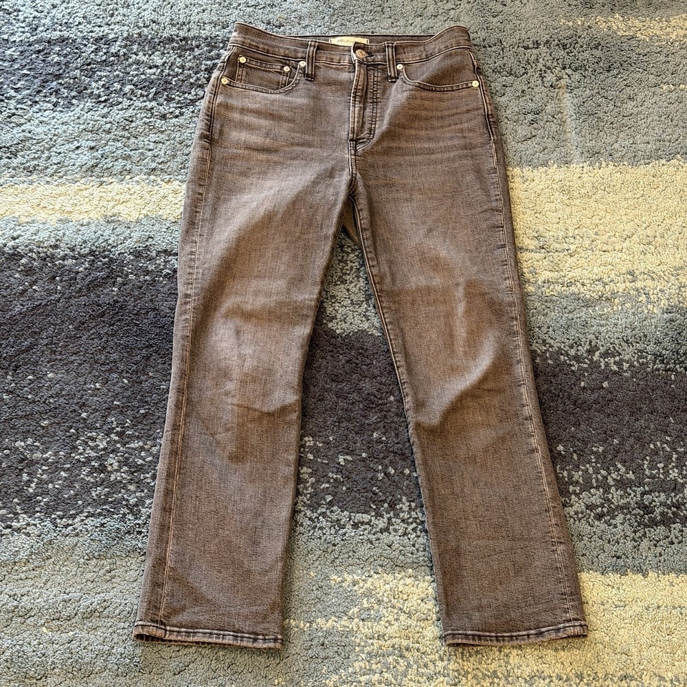 Madewell Slim Demi Bootcut Women's Jeans Denim Size 25 Gray Wash High Rise
